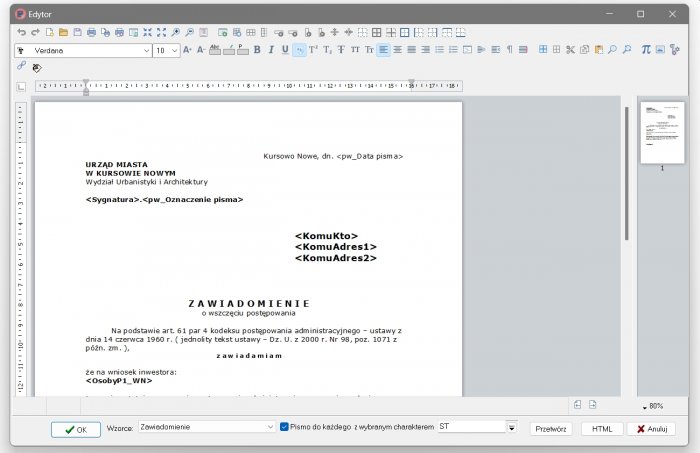 REJAKT 3 - Edytor pism z modułem korespondencji seryjnej.