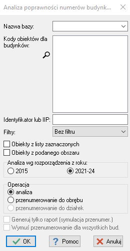 EWMAPA 15 - analiza numerów budynków