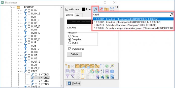 EWMAPA 15 - upgrade 15.06: Wyszukiwanie warstw w Eksploratorze