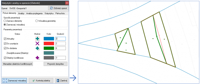 EWMAPA 15 - upgrade 15.05: wizualizacja geometrii operatu