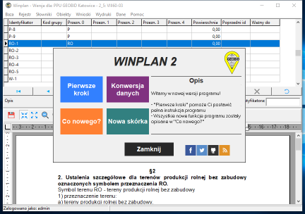 WINPLAN 2 - intuicyjny i odświeżony interfejs programu
