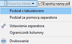 Raport - terminy aktualizacji baz EGIB